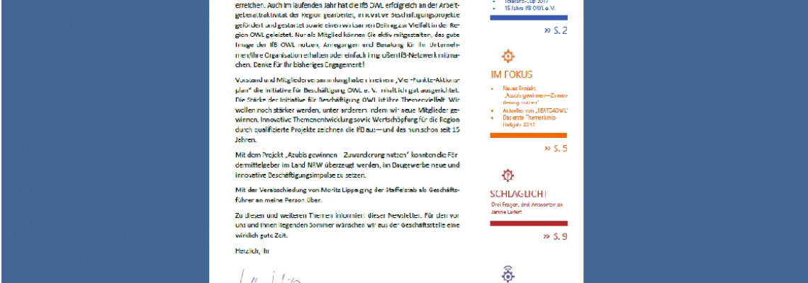 IfB-Newsletter 07-17